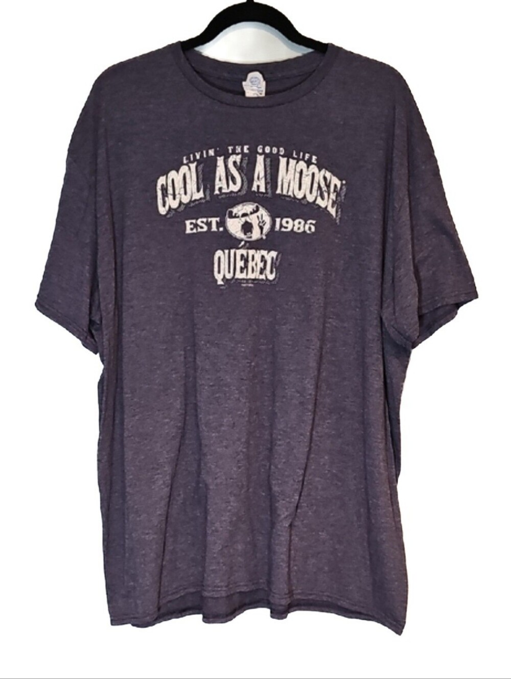 🍄 Cool As A Moose Quebec Graphic T-Shirt, Size 3XL